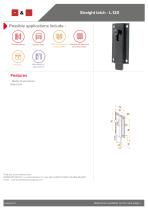 Straight latch - L.120