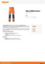 High-visibility trousers