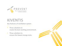 KIVENTIS key features of ventilation system