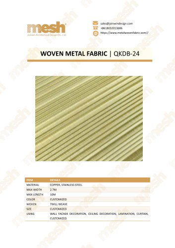 WOVEN METAL FABRIC QKDB-24