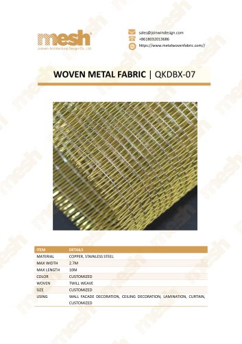 WOVEN METAL FABRIC QKDBX-07
