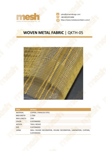 WOVEN METAL FABRIC QKTH-05
