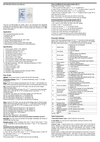 Breeze BC103-2AEDM Datasheet