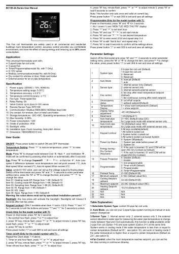 Breeze BC105-4AD Datasheet