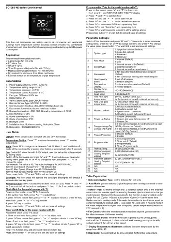 Breeze BC105-4EDM Datasheet