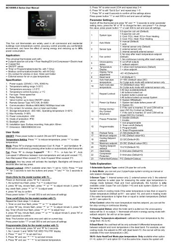 Breeze BC105W-2/4D Datasheet