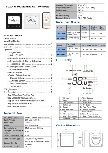 Breeze BC204-E Datasheet