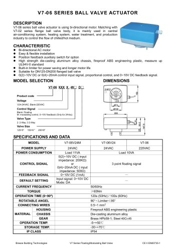 Breeze V7-06 Datasheet
