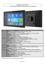 EVI-YZ1011: 10-inch Android tablet with POE Ethernet port - Flush mountable