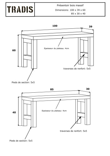 Display - Solid wood