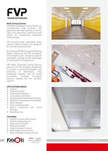 Metal ceilings