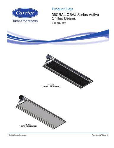 36CBAL,CBAJ Series Active Chilled Beams