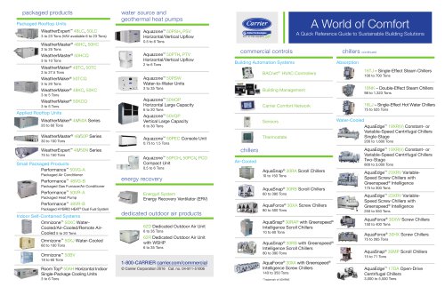 A World of Comfort - Line Card with Links