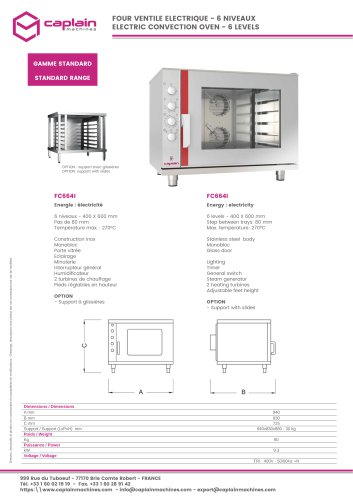 FC664I (EN/FR) TECHNICAL SHEET