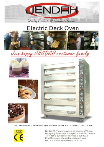 Electric deck oven