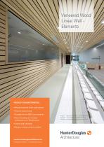 Derako® Veneered Linear Wall - Elements | Technisch Leaflet