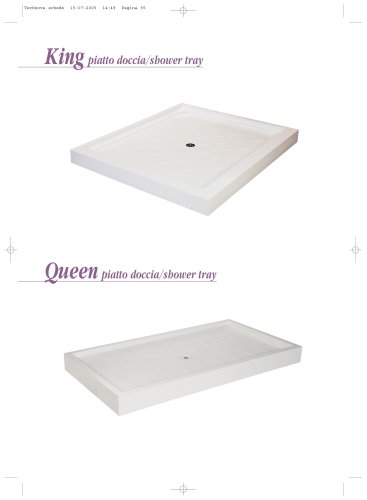 KING-QUEEN shower trays