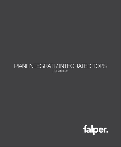 PIANI INTEGRATI / INTEGRATED TOPS ceramilux