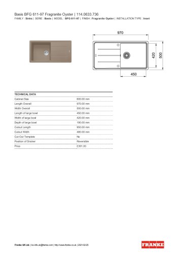 Basis BFG 611-97 Fragranite Oyster | 114.0633.736