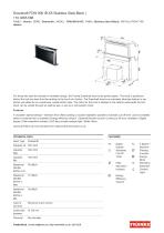 Downdraft FDW 908 IB XS Stainless Steel-Black |