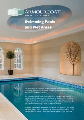 Polished Plaster. Swimming Pools