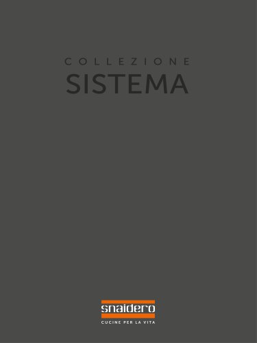 Catalogue Collection Sistema - Snaidero