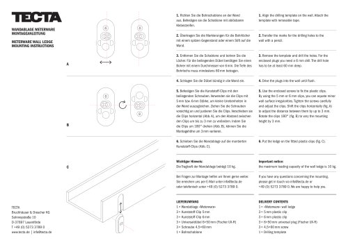 METERWARE WALL LEDGE