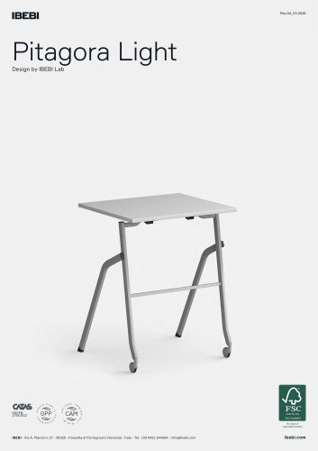IBEBI - Collection PITAGORA LIGHT_Data Sheets