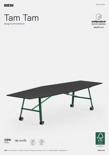 IBEBI - Collection TAM TAM_Data Sheets