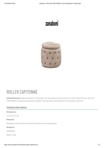 ROLLER CAPITONNÉ