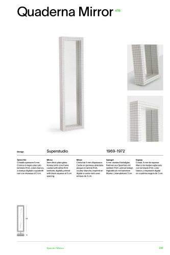 Catalog 476 QUADERNA MIRROR