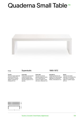 Catalog 710 QUADERNA SMALL TABLE
