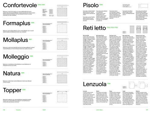 Catalog Lenzuola-materassi-reti-guanciali 2025