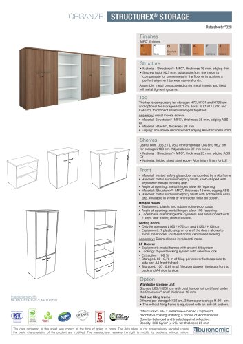 ORGANIze Structurex® storage