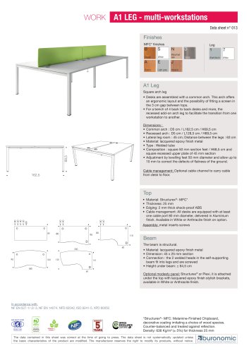 WORK A1 LEG - multi-workstations D