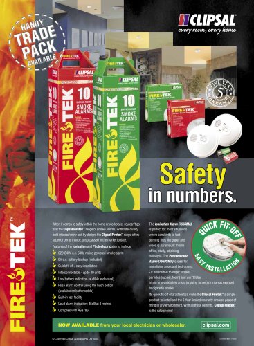 Clipsal Firetek Smoke Alarms