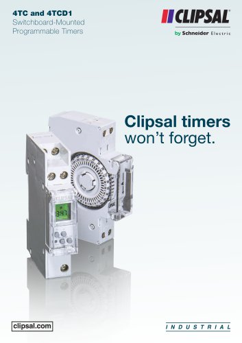 Clipsal timers won?t forget