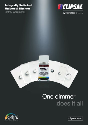 Integrally Switched Universal Dimmer Rotary Controlled