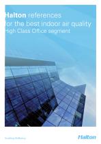 Halton references for the best indoor air quality High Class Offi ce segment