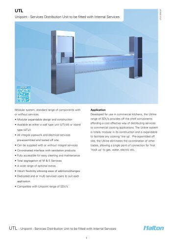 UTL  - Unipoint - Services Distribution Unit to be fitted with Internal Services