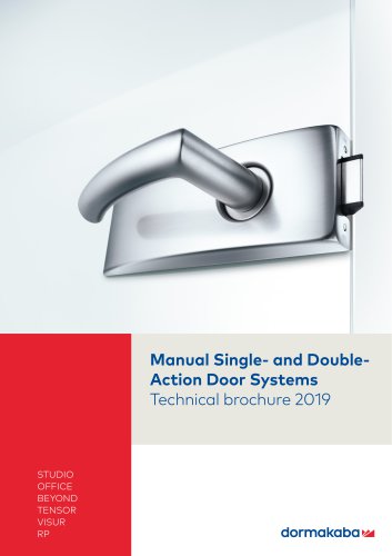 Manual Single- and Double- Action Door Systems Technical brochure 2019