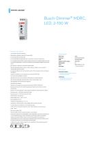 Busch-Dimmer MDRC, LED, 2-100 W