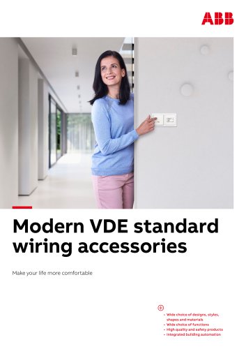 Modern VDE standard wiring accessories