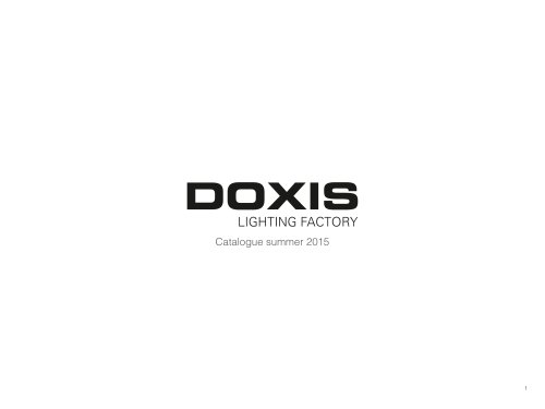 Catalogue Doxis Summer 2015