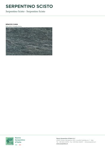 Serpentino Scisto