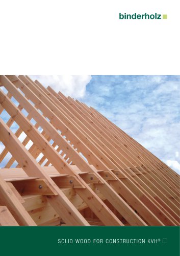 SOLID WOOD FOR CONSTRUCTION KVH&reg;