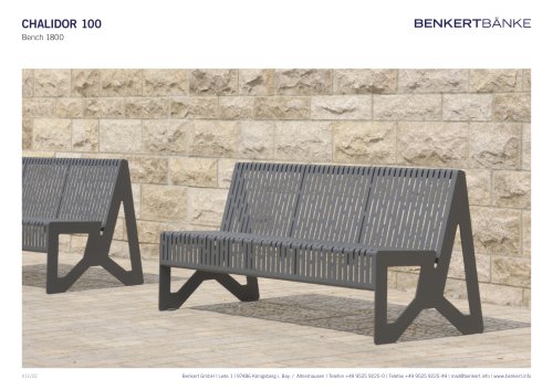 Chalidor 100 Bench 1800- data sheet