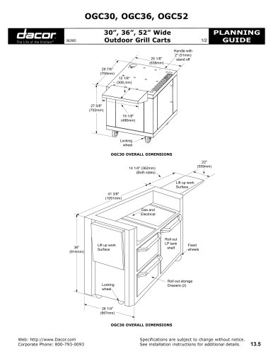 Outdoor Grill Carts