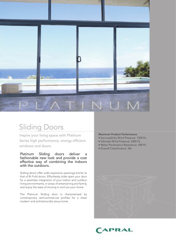 Platinum - Sliding door