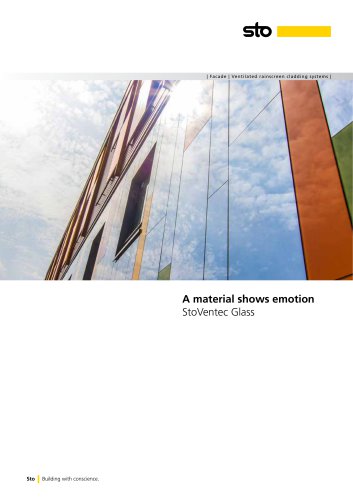 A material shows emotion StoVentec Glass